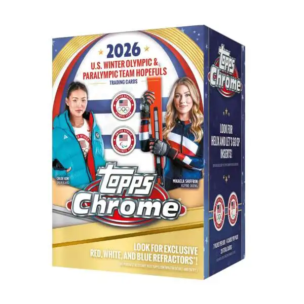 Topps 2026 Chrome US Winter Olympics & Paralympic Team Hopefuls Trading Card BLASTER Box [7 Packs]