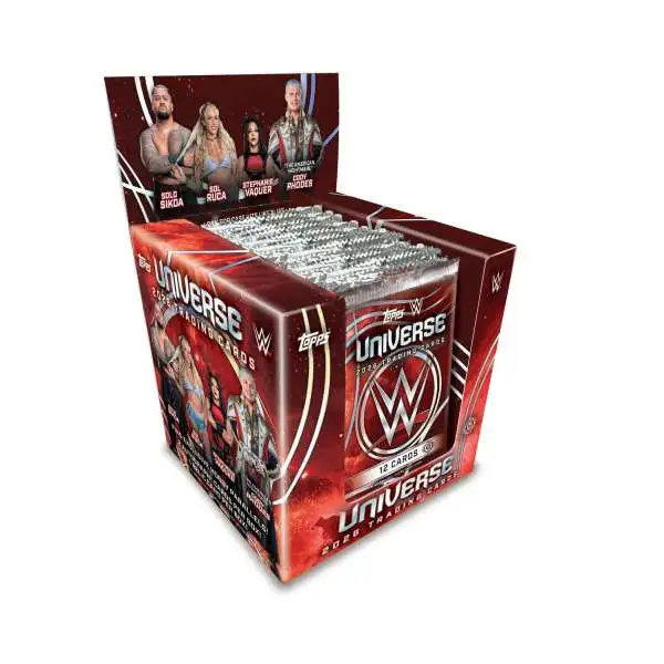 WWE Wrestling Topps 2026 Universe WWE Trading Card Hobby Box [10 Packs] (Pre-Order ships September)