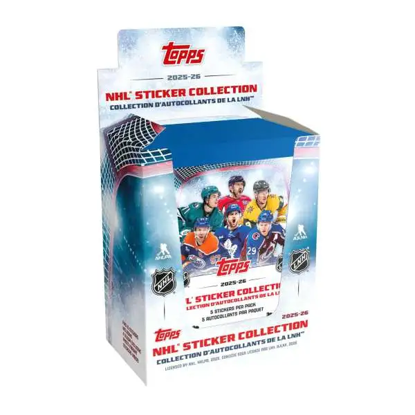 NHL Topps 2025-26 Hockey Sticker Collection Box [50 Packs]