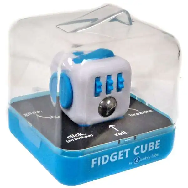 Fidget Cube Authentic Blue & White Fidget Cube
