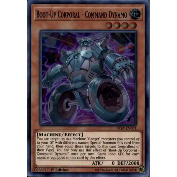 YuGiOh Fists of the Gadgets Super Rare Boot-Up Corporal - Command Dynamo FIGA-EN001