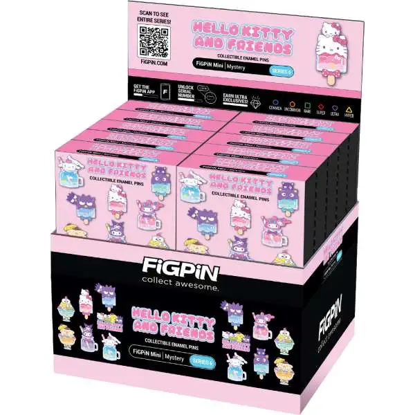 Sanrio Hello Kitty & Friends Series 6 Ice Pops Enamel Pins Mystery Box [10 Packs] (Pre-Order ships November)