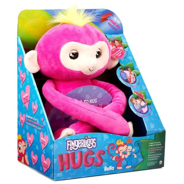 Fingerlings HUGS Bella Plush with Sound [Monkey, Damaged Package]