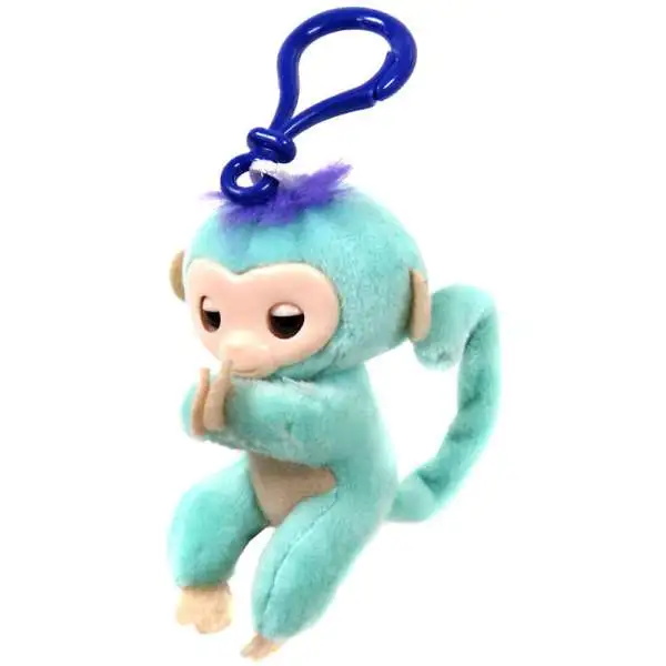 Fingerlings Teal Plush Hugger Clip On Plush