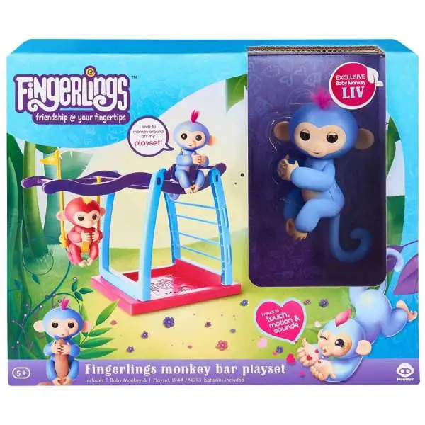 Fingerlings Monkey Bar Playset [Includes Exclusive Baby Monkey Liv]