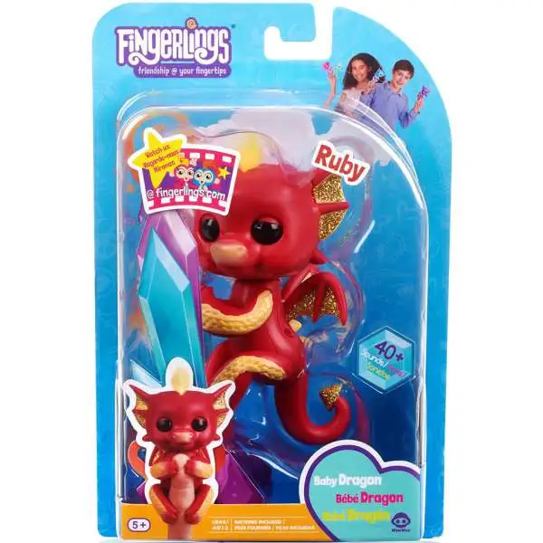 Fingerlings Baby Dragon Ruby Exclusive Figure [Red]