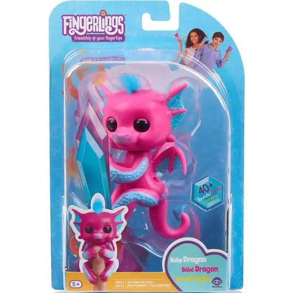 Fingerlings Baby Dragon Sandy Figure [Pink, Damaged Package]