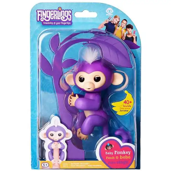 Fingerlings - Interactive Baby Fox - Sarah (Purple & Blue) – Shop WowWee