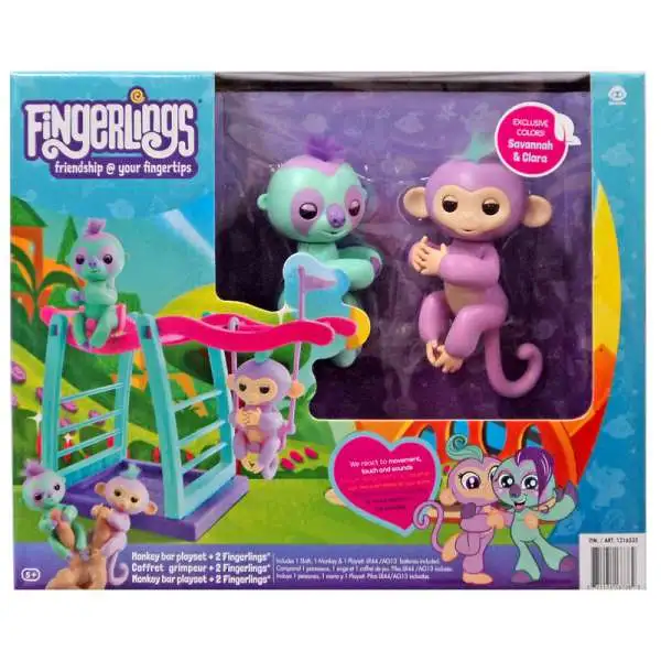 Monkey Bar with 2 Fingerlings Exclusive Playset