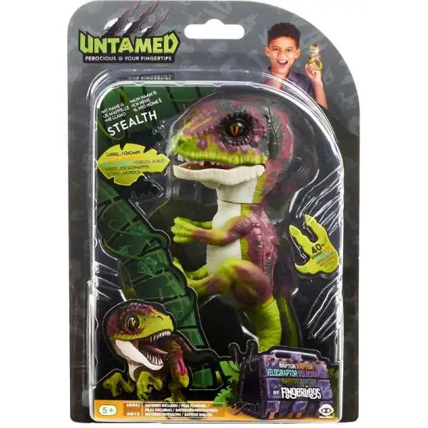 Fingerlings Untamed Dinosaur Stealth the Velociraptor Figure [Lime Green]