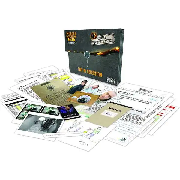 Crime Investigation Detective Stories Fire in Adlerstein Murder Mystery Party Game