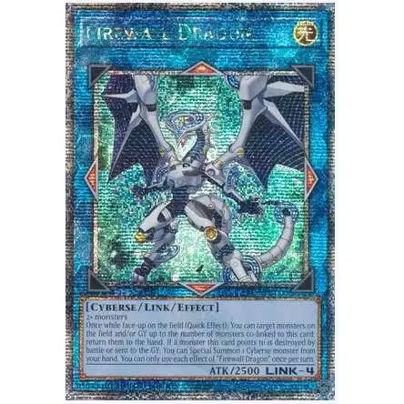 YuGiOh Trading Card Game 25th Anniversary Quarter Century Secret Rare Firewall Dragon TN23-EN008