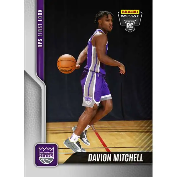 NBA Sacramento Kings 2021-22 Instant RPS First Look Basketball Davion Mitchell [Rookie Card]