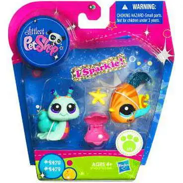 Littlest Pet Shop Fish & Snail Exclusive Figure 2-Pack