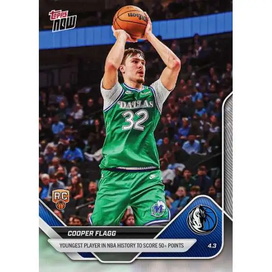 NBA Dallas Mavericks 2025-26 NOW Basketball Cooper Flagg #241 [Rookie]