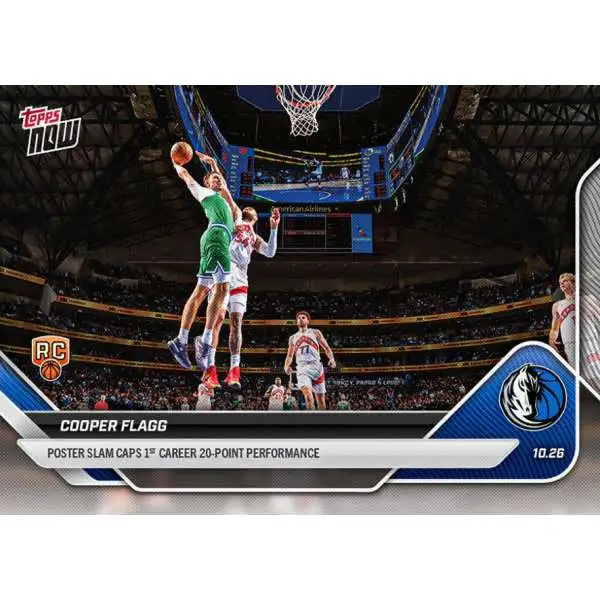 NBA Dallas Mavericks 2025-26 NOW Basketball Cooper Flagg #28 [Rookie, Poster Slam]