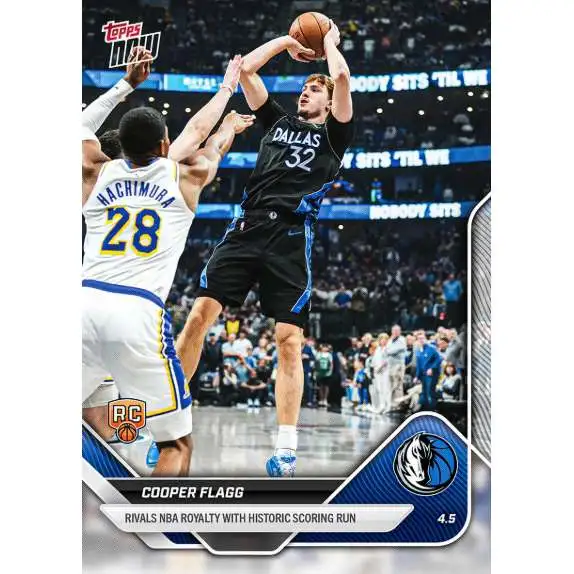NBA Dallas Mavericks 2025-26 NOW Basketball Cooper Flagg #242 [Rookie, Rivals NBA Royalty]