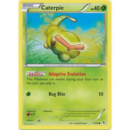 Pokemon Trading Card Game XY Flashfire Common Caterpie #1