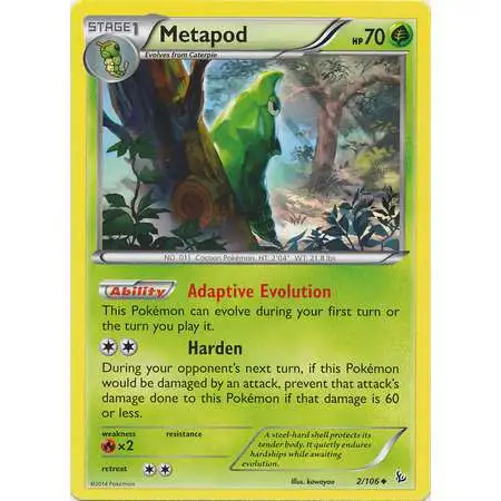 Pokemon Trading Card Game XY Flashfire Uncommon Metapod #2