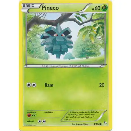 Pokemon Trading Card Game XY Flashfire Common Pineco #4