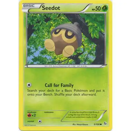 Pokemon Trading Card Game XY Flashfire Common Seedot #5