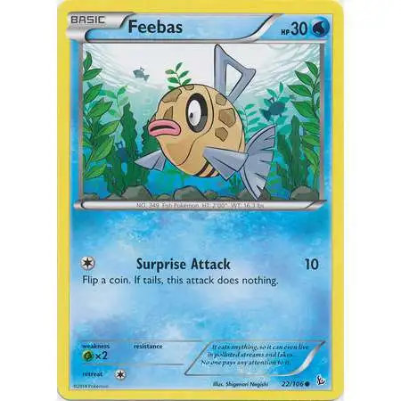 Pokemon Trading Card Game XY Flashfire Common Feebas #22