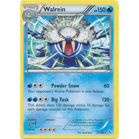 Pokemon Trading Card Game XY Flashfire Rare Walrein #26