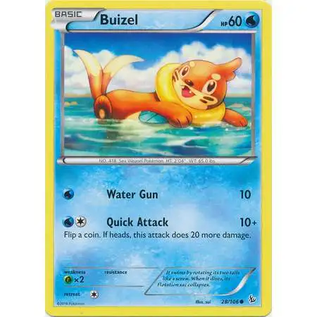 Pokemon Trading Card Game XY Flashfire Common Buizel #28