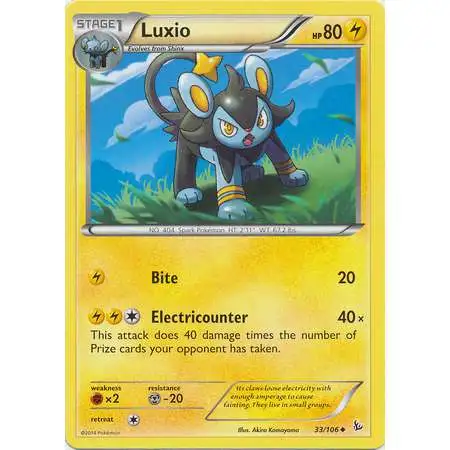 Pokemon Trading Card Game XY Flashfire Uncommon Luxio #33