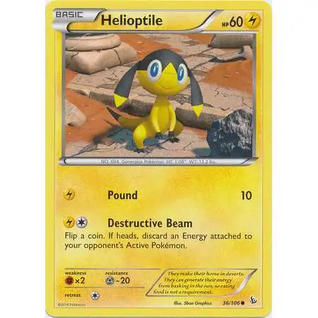 Pokemon Trading Card Game XY Flashfire Common Helioptile #36