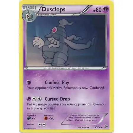 Pokemon Trading Card Game XY Flashfire Uncommon Dusclops #39