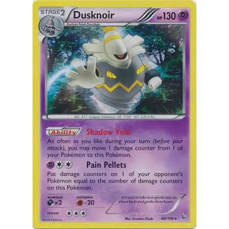Pokemon Trading Card Game XY Flashfire Rare Holo Dusknoir #40