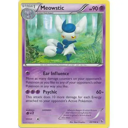 Pokemon Trading Card Game XY Flashfire Rare Meowstic #43