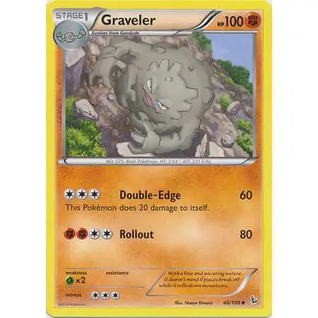 Pokemon Trading Card Game XY Flashfire Uncommon Graveler #46