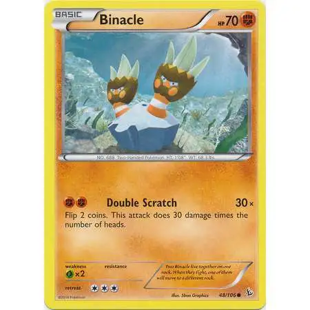 Pokemon Trading Card Game XY Flashfire Common Binacle #48