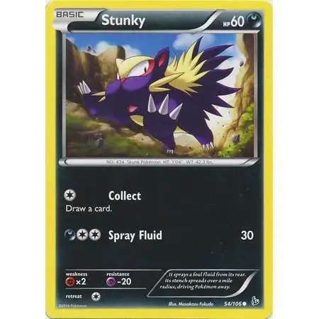 Pokemon Trading Card Game XY Flashfire Common Stunky #54