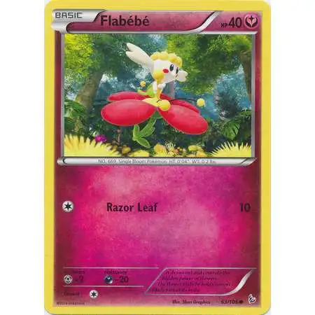 Pokemon Trading Card Game XY Flashfire Common Flabebe #63