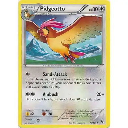Pokemon Trading Card Game XY Flashfire Uncommon Pidgeotto #76