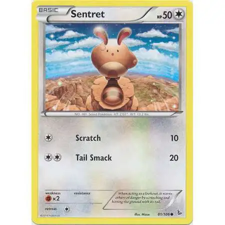 Pokemon Trading Card Game XY Flashfire Common Sentret #81