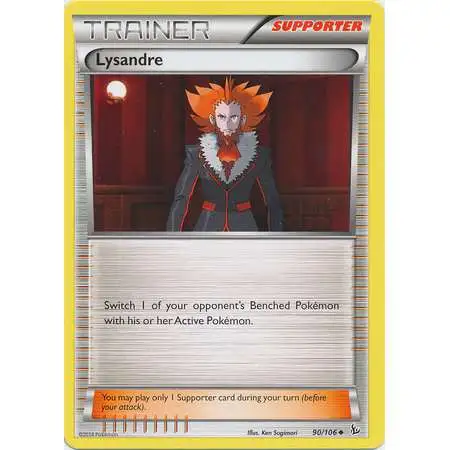 Pokemon Trading Card Game XY Flashfire Uncommon Lysandre #90