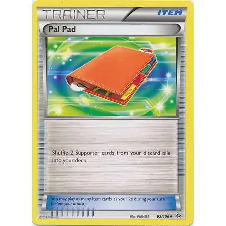 Pokemon Trading Card Game XY Flashfire Uncommon Pal Pad #92