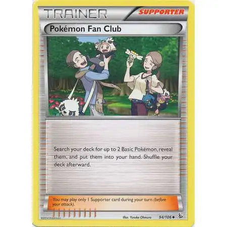 Trading Card Game XY Flashfire Uncommon Pokemon Fan Club #94