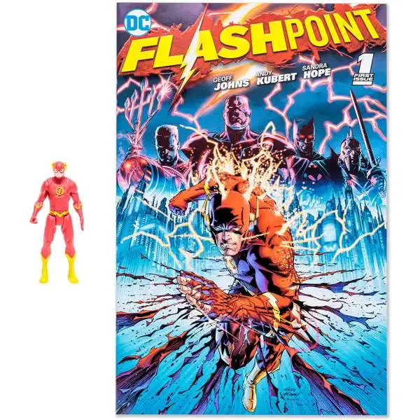 McFarlane Toys DC Page Punchers The Flash Action Figure & Comic Book [Flashpoint]