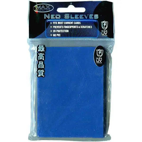 Card Supplies Neo Sleeves Flat Reflex Blue Standard Card Sleeves [50 Count]