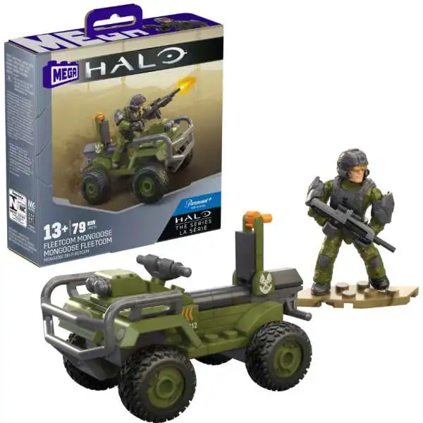 Mega Bloks Halo FLEETCOM Mongoose Set