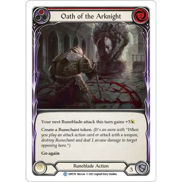 Flesh and Blood Trading Card Game History Pack 1 Rare Oath of the Arknight #1HP279 [Red]