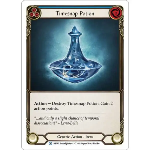 Flesh and Blood Trading Card Game History Pack 1 Rare Timesnap Potion #1HP383