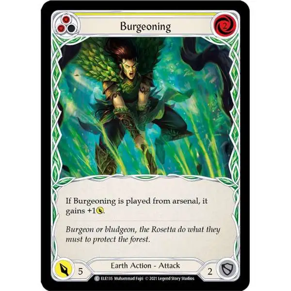 Flesh and Blood Trading Card Game Tales of Aria Common Burgeoning ELE135 [Yellow]