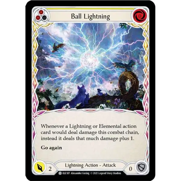 Flesh and Blood Trading Card Game Tales of Aria Common Ball Lightning ELE187 [Yellow]
