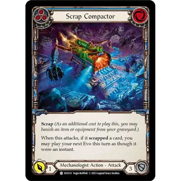 Flesh and Blood Trading Card Game Bright Lights Common Scrap Compactor EVO131 [Blue]